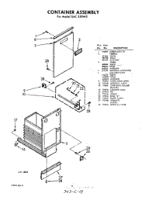 04 - Container parts for Whirlpool SAC250W0 / from AppliancePartsPros.com