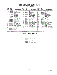 03 - Lit / Optional parts for Whirlpool Oven SB100PEK0 / from AppliancePartsPros.com