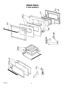 06 - Door parts for Whirlpool Oven SB100PEK0 / from AppliancePartsPros.com