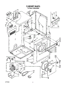 02 - Section parts for Whirlpool Dryer LER3422AN0 / from AppliancePartsPros.com