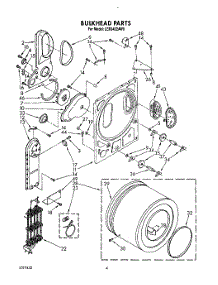 03 - Section parts for Whirlpool Dryer LER3422AN0 / from AppliancePartsPros.com