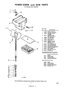 03 - Power Screw And Ram parts for Whirlpool SAC300W0 / from AppliancePartsPros.com