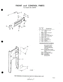 05 - Front And Control , Lit / Optional parts for Whirlpool SAC300W0 / from AppliancePartsPros.com