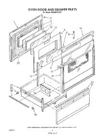 04 - Oven Door And Drawer parts for Whirlpool Range RM988PXVM2 / from AppliancePartsPros.com