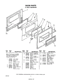 06 - Door parts for Whirlpool Oven RB2200XKW1 / from AppliancePartsPros.com