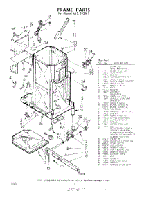 02 - Frame parts for Whirlpool SAC300W1 / from AppliancePartsPros.com
