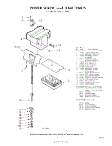 03 - Power Screw And Ram parts for Whirlpool SAC300W1 / from AppliancePartsPros.com