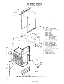 04 - Drawer parts for Whirlpool SAC300W1 / from AppliancePartsPros.com