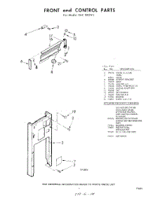 05 - Front And Control , Lit / Optional parts for Whirlpool SAC300W1 / from AppliancePartsPros.com