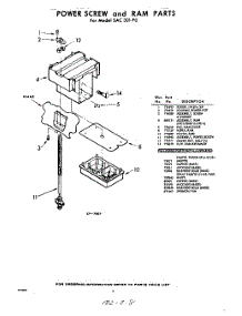 03 - Power Screw And Ram parts for Whirlpool SAC301P0 / from AppliancePartsPros.com