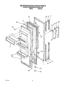 06 - Refrigerator Door parts for Whirlpool Refrigerator RS25AWXAL00 / from AppliancePartsPros.com