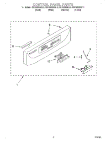 02 - Control Panel parts for Kitchenaid Dishwasher KUDG25SHWH0 / from AppliancePartsPros.com