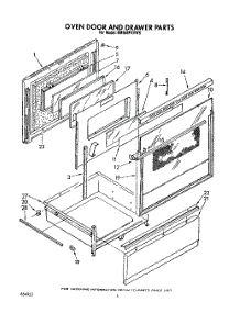 04 - Oven Door And Drawer parts for Whirlpool Range RM988PXVM5 / from AppliancePartsPros.com