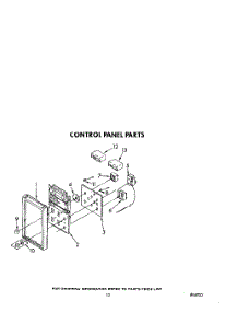 08 - Control Panel parts for Whirlpool Range RM988PXVM5 / from AppliancePartsPros.com