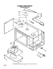 09 - Stirrer Drive parts for Whirlpool Range RM988PXVM5 / from AppliancePartsPros.com