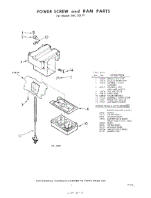 03 - Power Screw And Ram parts for Whirlpool SAC301P1 / from AppliancePartsPros.com