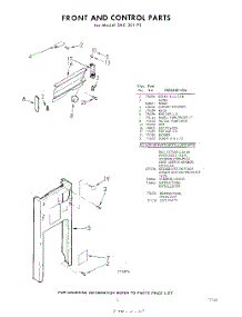 05 - Front And Control , Lit / Optional parts for Whirlpool SAC301P1 / from AppliancePartsPros.com