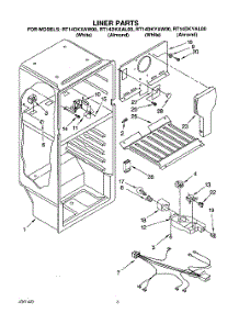 04 - Liner, Lit / Optional parts for Whirlpool Refrigerator RT14DKXAL00 / from AppliancePartsPros.com
