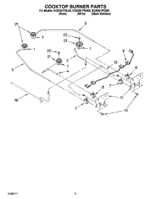 07 - Cooktop Burner Parts, Optional Parts parts for Kitchenaid Range KGSI901PBS00 / from AppliancePartsPros.com