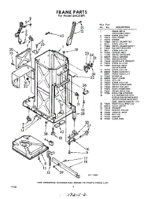 02 - Frame parts for Whirlpool SAC310P1 / from AppliancePartsPros.com