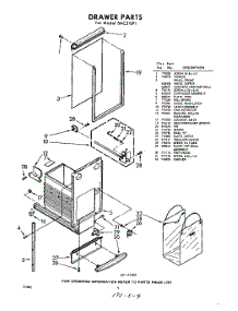 04 - Drawer parts for Whirlpool SAC310P1 / from AppliancePartsPros.com