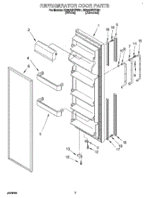 06 - Refrigerator Door parts for Whirlpool Refrigerator RS25AWXBL01 / from AppliancePartsPros.com