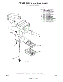 03 - Dower Screw And Ram parts for Whirlpool SDC4000W1 / from AppliancePartsPros.com