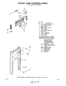 05 - Front And Control parts for Whirlpool SDC4000W1 / from AppliancePartsPros.com