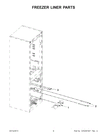 03 - Freezer Liner Parts parts for Kitchenaid Refrigerator KBWG11NCSS00 / from AppliancePartsPros.com