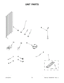 08 - Unit Parts parts for Kitchenaid Refrigerator KBWG11NCSS00 / from AppliancePartsPros.com