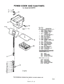 03 - Power Screw And Ram parts for Whirlpool SAC400W0 / from AppliancePartsPros.com