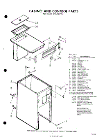 05 - Cabinet , Lit / Optional parts for Whirlpool SAC400W0 / from AppliancePartsPros.com
