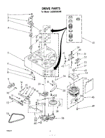 04 - Drive parts for Whirlpool Washer LA5600XKW0 / from AppliancePartsPros.com