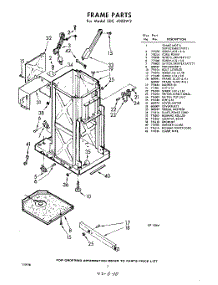 02 - Frame parts for Whirlpool SDC4000W2 / from AppliancePartsPros.com