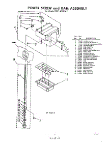 03 - Power Screw And Ram parts for Whirlpool SDC4000W2 / from AppliancePartsPros.com