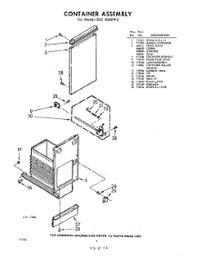 04 - Container parts for Whirlpool SDC4000W2 / from AppliancePartsPros.com