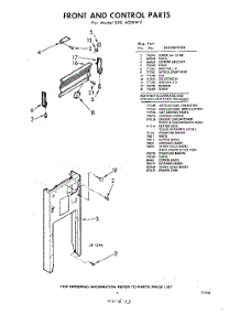 05 - Front And Controls, Lit / Optional parts for Whirlpool SDC4000W2 / from AppliancePartsPros.com