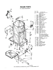 02 - Frame parts for Whirlpool SAC400W1 / from AppliancePartsPros.com