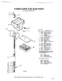 03 - Power Screw And Ram parts for Whirlpool SAC400W1 / from AppliancePartsPros.com
