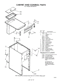 05 - Cabinet , Lit / Optional parts for Whirlpool SAC400W1 / from AppliancePartsPros.com