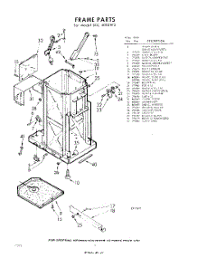 02 - Frame parts for Whirlpool SDC4000W3 / from AppliancePartsPros.com