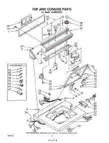 06 - Top And Console parts for Whirlpool Washer LA5600XKW2 / from AppliancePartsPros.com
