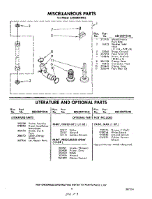 09 - Miscellaneous , Literature And Optional parts for Whirlpool Washer LA5600XKW2 / from AppliancePartsPros.com