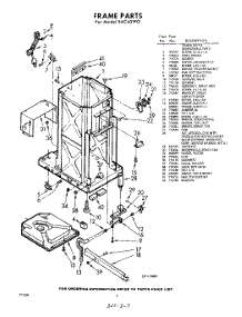 02 - Frame parts for Whirlpool SAC401P0 / from AppliancePartsPros.com