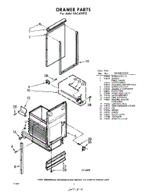 04 - Drawer parts for Whirlpool SAC401P0 / from AppliancePartsPros.com