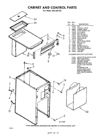 05 - Cabinet And Control parts for Whirlpool SAC401P0 / from AppliancePartsPros.com