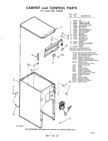 05 - Cabinet And Control , Lit / Optional parts for Whirlpool SDC450000 / from AppliancePartsPros.com