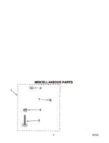 03 - Miscellaneous parts for Whirlpool Washer LSR6244AG0 / from AppliancePartsPros.com