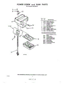 03 - Power Screw And Ram parts for Whirlpool SAC401P1 / from AppliancePartsPros.com