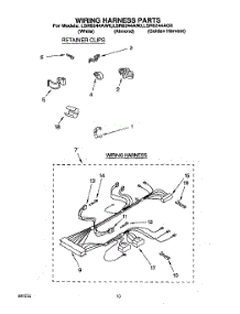 08 - Wiring Harness parts for Whirlpool Washer LSR6244AN0 / from AppliancePartsPros.com
